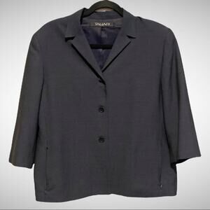 Tahari Petite Boxy Blazer Jacket size 12 Petite